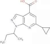 1-(Butan-2-yl)-6-cyclopropyl-1H-pyrazolo[3,4-b]pyridine-4-carboxylic acid