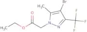 Ethyl 2-(4-bromo-5-methyl-3-(trifluoromethyl)-1H-pyrazol-1-yl)acetate