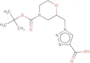 1-({4-[(tert-Butoxy)carbonyl]morpholin-2-yl}methyl)-1H-1,2,3-triazole-4-carboxylic acid