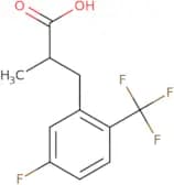 3-[5-Fluoro-2-(trifluoromethyl)phenyl]-2-methylpropanoic acid