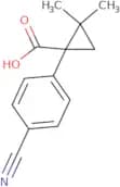 1-(4-Cyanophenyl)-2,2-dimethylcyclopropane-1-carboxylic acid