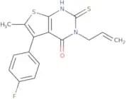 5-(4-Fluorophenyl)-6-methyl-3-(prop-2-en-1-yl)-2-sulfanyl-3H,4H-thieno[2,3-d]pyrimidin-4-one