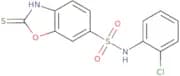 N-(2-Chlorophenyl)-2-sulfanyl-1,3-benzoxazole-6-sulfonamide