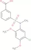 3-[(5-Chloro-2,4-dimethoxyphenyl)(methyl)sulfamoyl]benzoic acid