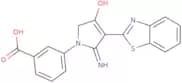 3-[5-Amino-4-(1,3-benzothiazol-2-yl)-3-oxo-2,3-dihydro-1H-pyrrol-1-yl]benzoic acid