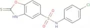 N-(4-Chlorophenyl)-2-sulfanyl-1,3-benzoxazole-5-sulfonamide