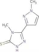 4-Methyl-5-(1-methyl-1H-pyrazol-3-yl)-4H-[1,2,4]triazole-3-thiol
