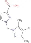 1-[(4-Bromo-3,5-dimethyl-1H-pyrazol-1-yl)methyl]-1H-pyrazole-3-carboxylic acid
