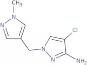 4-Chloro-1-[(1-methyl-1H-pyrazol-4-yl)methyl]-1H-pyrazol-3-amine