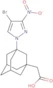 2-[3-(4-Bromo-3-nitro-1H-pyrazol-1-yl)adamantan-1-yl]acetic acid