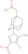 2-[3-(4-Chloro-5-methyl-3-nitro-1H-pyrazol-1-yl)adamantan-1-yl]acetic acid