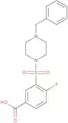 3-[(4-Benzylpiperazin-1-yl)sulfonyl]-4-fluorobenzoic acid