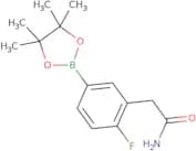 2-[2-Fluoro-5-(4,4,5,5-tetramethyl-1,3,2-dioxaborolan-2-yl)phenyl]acetamide