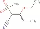 3-Ethoxy-2-methanesulfonylpent-2-enenitrile