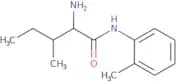 2-Amino-3-methyl-N-(2-methylphenyl)pentanamide