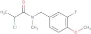2-Chloro-N-[(3-fluoro-4-methoxyphenyl)methyl]-N-methylpropanamide