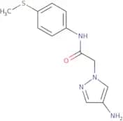 2-(4-Amino-1H-pyrazol-1-yl)-N-[4-(methylsulfanyl)phenyl]acetamide