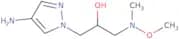 1-(4-Amino-1H-pyrazol-1-yl)-3-[methoxy(methyl)amino]propan-2-ol
