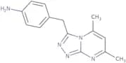 4-({5,7-Dimethyl-[1,2,4]triazolo[4,3-a]pyrimidin-3-yl}methyl)aniline