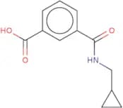 3-[(Cyclopropylmethyl)carbamoyl]benzoic acid
