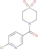 (6-​Chloro-​3-​pyridinyl)​(1,​1-​dioxido-​4-​thiomorpholinyl)​-methanone