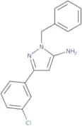 1-Benzyl-3-(3-chlorophenyl)-1H-pyrazol-5-amine