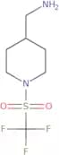 (1-Trifluoromethanesulfonylpiperidin-4-yl)methanamine