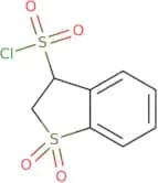 1,1-dioxo-2,3-dihydro-1-benzothiophene-3-sulfonyl chloride