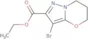 3-Bromo-6,7-dihydro-5H-pyrazolo[5,1-b][1,3]oxazine-2-carboxylic acid ethyl ester