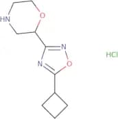 2-(5-Cyclobutyl-1,2,4-oxadiazol-3-yl)morpholine hydrochloride