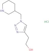 2-[1-(Piperidin-3-ylmethyl)-1H-1,2,3-triazol-4-yl]ethan-1-ol hydrochloride