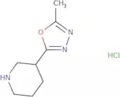 3-(5-Methyl-1,3,4-oxadiazol-2-yl)piperidine hydrochloride