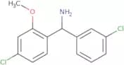 (4-Chloro-2-methoxyphenyl)(3-chlorophenyl)methanamine