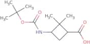 3-{[(tert-Butoxy)carbonyl]amino}-2,2-dimethylcyclobutane-1-carboxylic acid