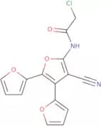 2-Chloro-N-[3-cyano-4,5-bis(furan-2-yl)furan-2-yl]acetamide