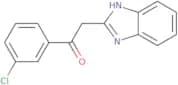 2-(1H-1,3-Benzodiazol-2-yl)-1-(3-chlorophenyl)ethan-1-one