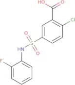 2-Chloro-5-[(2-fluorophenyl)sulfamoyl]benzoic acid