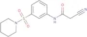 2-Cyano-N-[3-(piperidine-1-sulfonyl)phenyl]acetamide