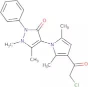 4-[3-(2-Chloroacetyl)-2,5-dimethyl-1H-pyrrol-1-yl]-1,5-dimethyl-2-phenyl-2,3-dihydro-1H-pyrazol-3-…
