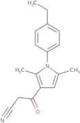 3-[1-(4-Ethylphenyl)-2,5-dimethyl-1H-pyrrol-3-yl]-3-oxopropanenitrile