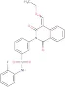 3-[4-(Ethoxymethylidene)-1,3-dioxo-1,2,3,4-tetrahydroisoquinolin-2-yl]-N-(2-fluorophenyl)benzene-1…