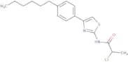 2-Chloro-N-[4-(4-hexylphenyl)-1,3-thiazol-2-yl]propanamide