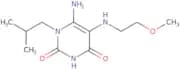 6-Amino-5-[(2-methoxyethyl)amino]-1-(2-methylpropyl)-1,2,3,4-tetrahydropyrimidine-2,4-dione