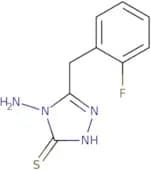 4-Amino-5-[(2-fluorophenyl)methyl]-4H-1,2,4-triazole-3-thiol
