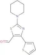 2-(Piperidin-1-yl)-4-(thiophen-2-yl)-1,3-thiazole-5-carbaldehyde