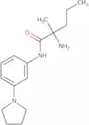 2-Amino-2-methyl-N-[3-(pyrrolidin-1-yl)phenyl]pentanamide