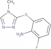 2-Fluoro-6-[(4-methyl-4H-1,2,4-triazol-3-yl)sulfanyl]aniline