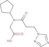 2-[N-Cyclopentyl-3-(1H-1,2,4-triazol-1-yl)propanamido]acetic acid
