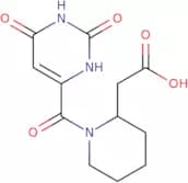 2-[1-(2,6-Dioxo-1,2,3,6-tetrahydropyrimidine-4-carbonyl)piperidin-2-yl]acetic acid