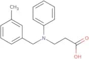 3-{[(3-Methylphenyl)methyl](phenyl)amino}propanoic acid